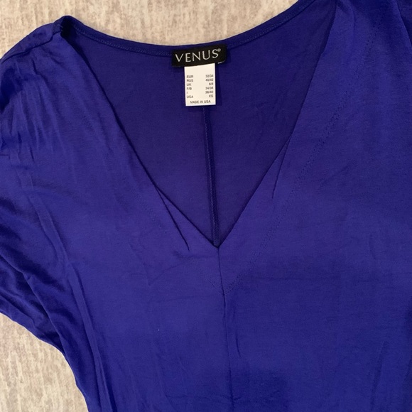 Venus Clothing Women’s XS Maxi Long Dress V Neck Electric Blue BNWT - Picture 2 of 2